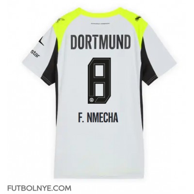 Camiseta Borussia Dortmund Felix Nmecha #8 Visitante Equipación para mujer 2025-26 manga corta Camiseta Borussia Dortmund Felix Nmecha #8 Visitante Equipación para mujer 2025-26 manga corta